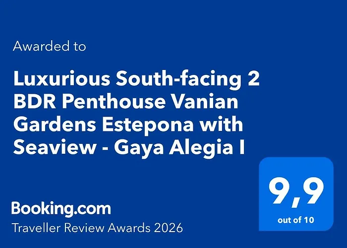 Luxurious South-facing 2 Bdr Penthouse At Vanian Gardens With Seaview - Gaya Alegria I * Estepona